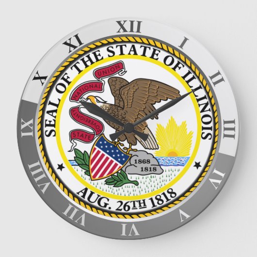 イリノイ ラージ壁時計 (正面)