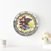 イリノイ ラージ壁時計 (ホーム)