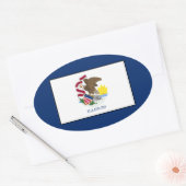 イリノイ 楕円形シール (封筒)