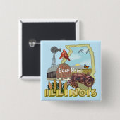 イリノイ 缶バッジ (正面&裏面)