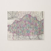 イリノイ(1855年)のヴィンテージの地図 ジグソーパズル (横)