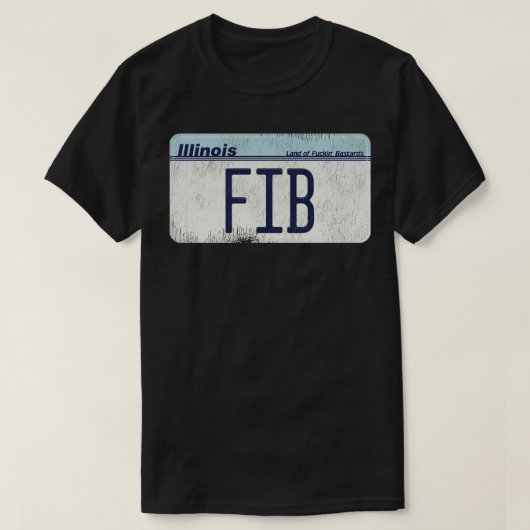 イリノイFIBライセンス Tシャツ (デザイン正面)