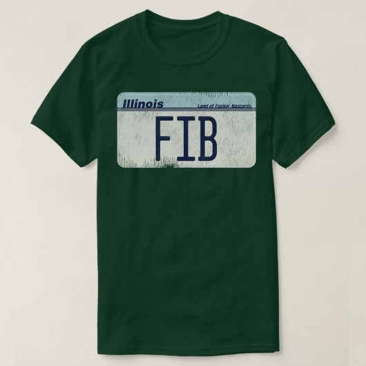 イリノイFIBライセンス Tシャツ (デザイン正面)