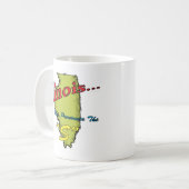 イリノイILのモットーの~の馬鹿だけ発音します"S "を コーヒーマグカップ (正面左)