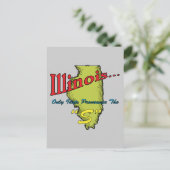 イリノイILモットー~唯一の愚か者は"S"を発音 ポストカード (スタンド正面)