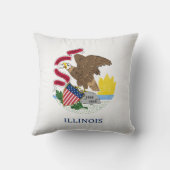 イリノカッコいいイ州旗の州 クッション (裏面)