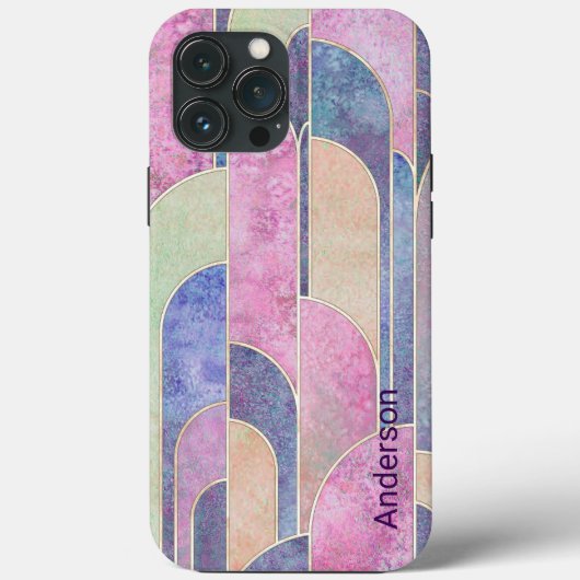 イリモダンガントレトロラインモノグラム Case-Mate iPhoneケース (裏面)