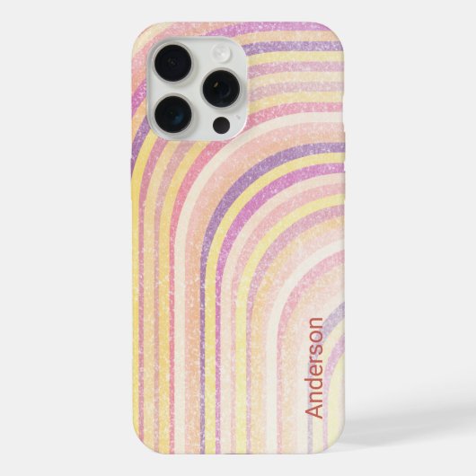 イリモダンガントレトロラインモノグラム iPhoneケース (裏面)
