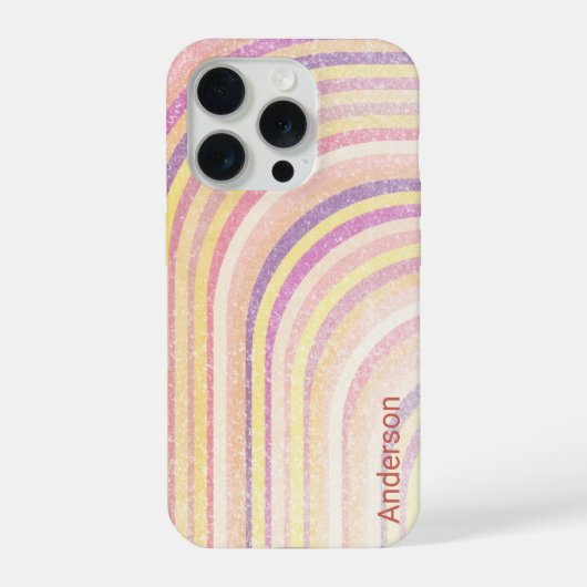 イリモダンガントレトロラインモノグラム iPhoneケース (裏面)