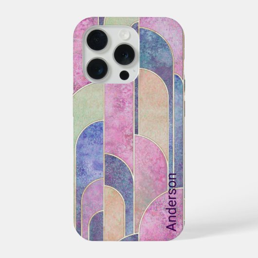 イリモダンガントレトロラインモノグラム iPhoneケース (裏面)