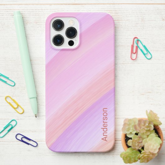 イリモダンガントレトロラインモノグラム iPhoneケース (デスク上)