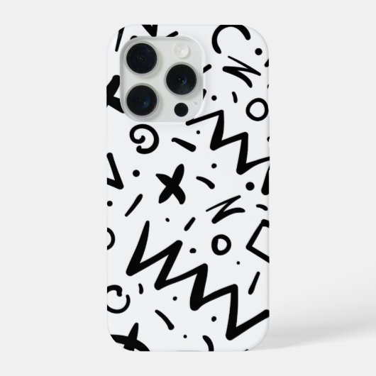 イリモダンガントレトロラインモノグラム iPhoneケース (裏面)