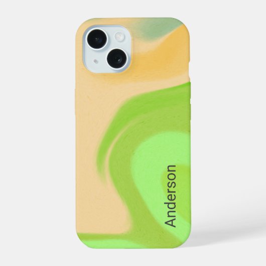 イリモダンガントレトロラインモノグラム iPhone 15ケース (裏面)