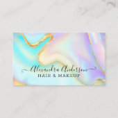 イリモダンディジェスパステル&金ゴールド大理石 名刺 (正面)