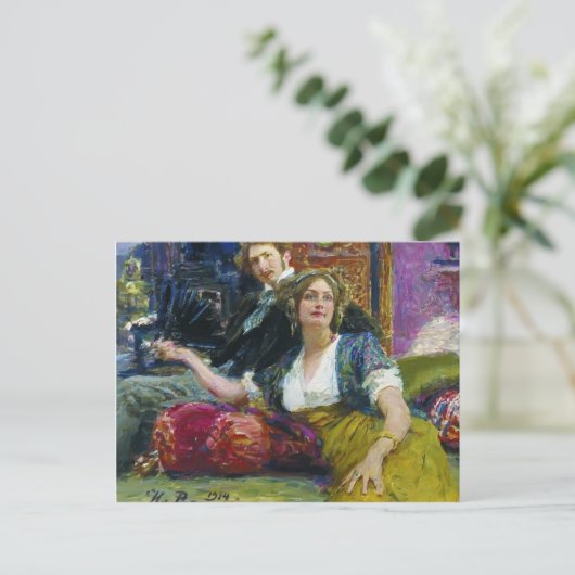 イリャレピン – ミトロファノヴィッヒ・ゴロデツキーポートレート ポストカード (スタンド正面)