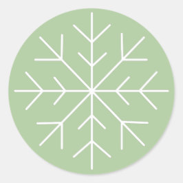 イリュシマクリスマスウィンターワンダーランドスノーフレーク ラウンドシール