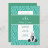 イリュシマグリーンフローラセーラーラインノベビーシャワー 招待状 (正面/裏面)