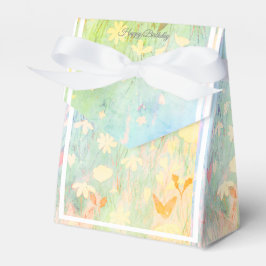 イリュシマグリーンワイルドフラワーウォーターカラーB'dayギフト/ フェイバーボックス