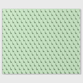 イリュシマグリーン恐竜クリスマスグリーン ラッピングペーパー (フラット)