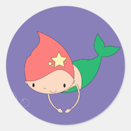 イリュシマコットンキャンディマーメイドパープル ラウンドシール