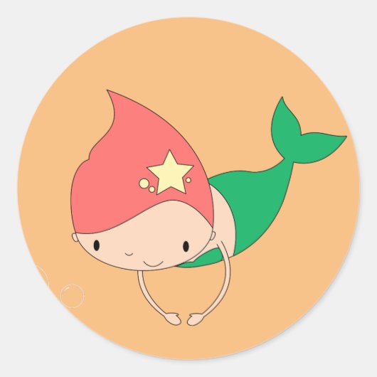 イリュシマコットンキャンディマーメイド ラウンドシール (正面)