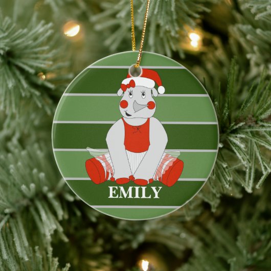 イリュシマサイパーソナライズされたクリスマス セラミックオーナメント (ツリー)