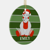 イリュシマサイパーソナライズされたクリスマス セラミックオーナメント (右)