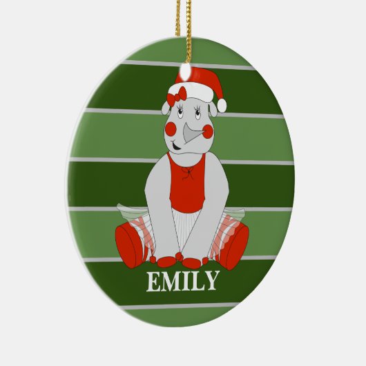 イリュシマサイパーソナライズされたクリスマス セラミックオーナメント (右)