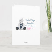 イリュシマセーラーラインノライトグリーン誕生日 カード (裏面)