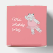 イリュシマバレエヒッポパターンピーチバースデーパーティー フェイバーボックス (上部)