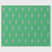 イリュシマバレエフェアリーグリーンラッピング紙 ラッピングペーパー (フラット)