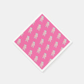 イリュシマバレリナヒッポピンクバースデーパーティーナプキ スタンダードカクテルナプキン (角)