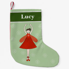 イリュシマバレリナフェアリークリスマススノーフレークSma スモールクリスマスストッキング