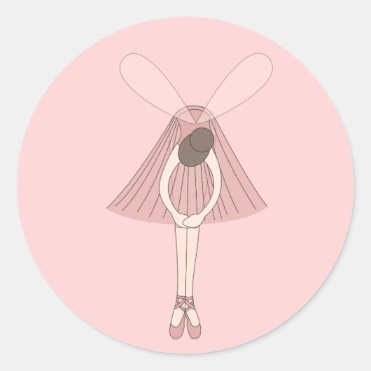 イリュシマバレリナフェアリーライトピンク ラウンドシール (正面)