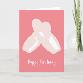 イリュシマバレリナポイントシューズピーチ誕生日 カード