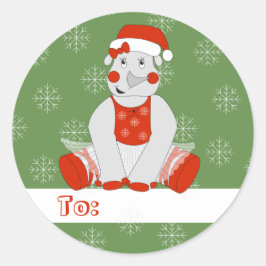 イリュシマバレリナリノクリスマススノーフレーク ラウンドシール