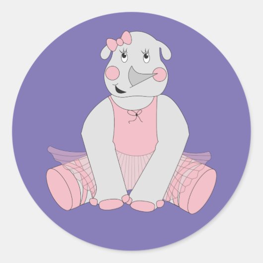 イリュシマバレリナリノパープル ラウンドシール (正面)