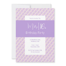 イリュシマパープルフローラフラワーズティーン16誕生日