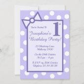 イリュシマパープルボウ&スポットガールズバースデーパーティー 招待状 (正面)