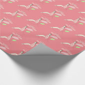 イリュシマフェアリーアンダーフラワーピーチラッピング紙 ラッピングペーパー (角)