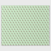 イリュシマブラウンダノクリスマスグリーン ラッピングペーパー (フラット)