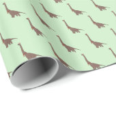 イリュシマブラウンダノクリスマスグリーン ラッピングペーパー (ロールコーナー)