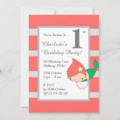 イリュシママーメイドオレンジガールズバースデーパーティー 招待状 (正面)