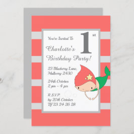 イリュシママーメイドオレンジガールズバースデーパーティー 招待状