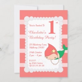 イリュシママーメイドシーパールスガールズバースデーパーティー 招待状