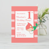 イリュシママーメイドピーチガールズバースデーパーティー 招待状 (スタンド正面)