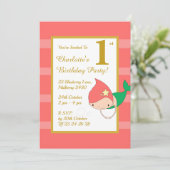 イリュシママーメイド金ゴールドガールズバースデーパーティー 招待状 (スタンド正面)