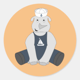 イリュシマリノセーラーオレンジ ラウンドシール