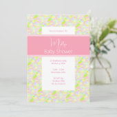 イリュシマ絵を描(ばちゃばちゃ)跳ねるベイビーシャワー 招待状 (スタンド正面)