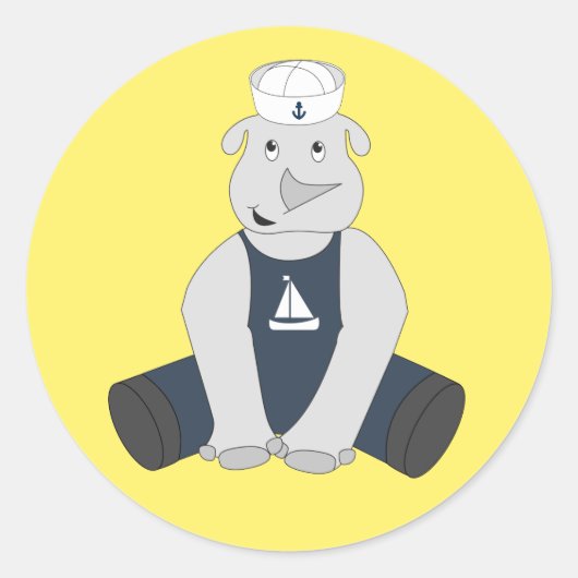 イリュシマ・リノセーラーイエロー ラウンドシール (正面)